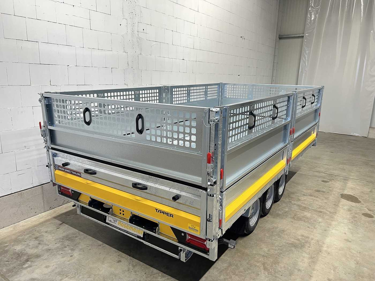 חָדָשׁ קרון נגרר עם מזהיר BRIAN_JAMES Cargo Tipper 2 3-Achser Gitter Rückwärtskipper: תמונה 9