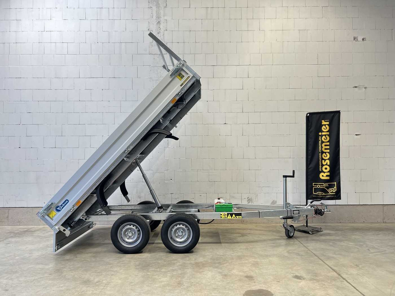 CHEVAL LIBERTE DEBON PW1.2E Lux E-Pumpe Rückwärtskipper - קרון נגרר עם מזהיר: תמונה 1 CHEVAL LIBERTE DEBON PW1.2E Lux E-Pumpe Rückwärtskipper - קרון נגרר עם מזהיר: תמונה 1