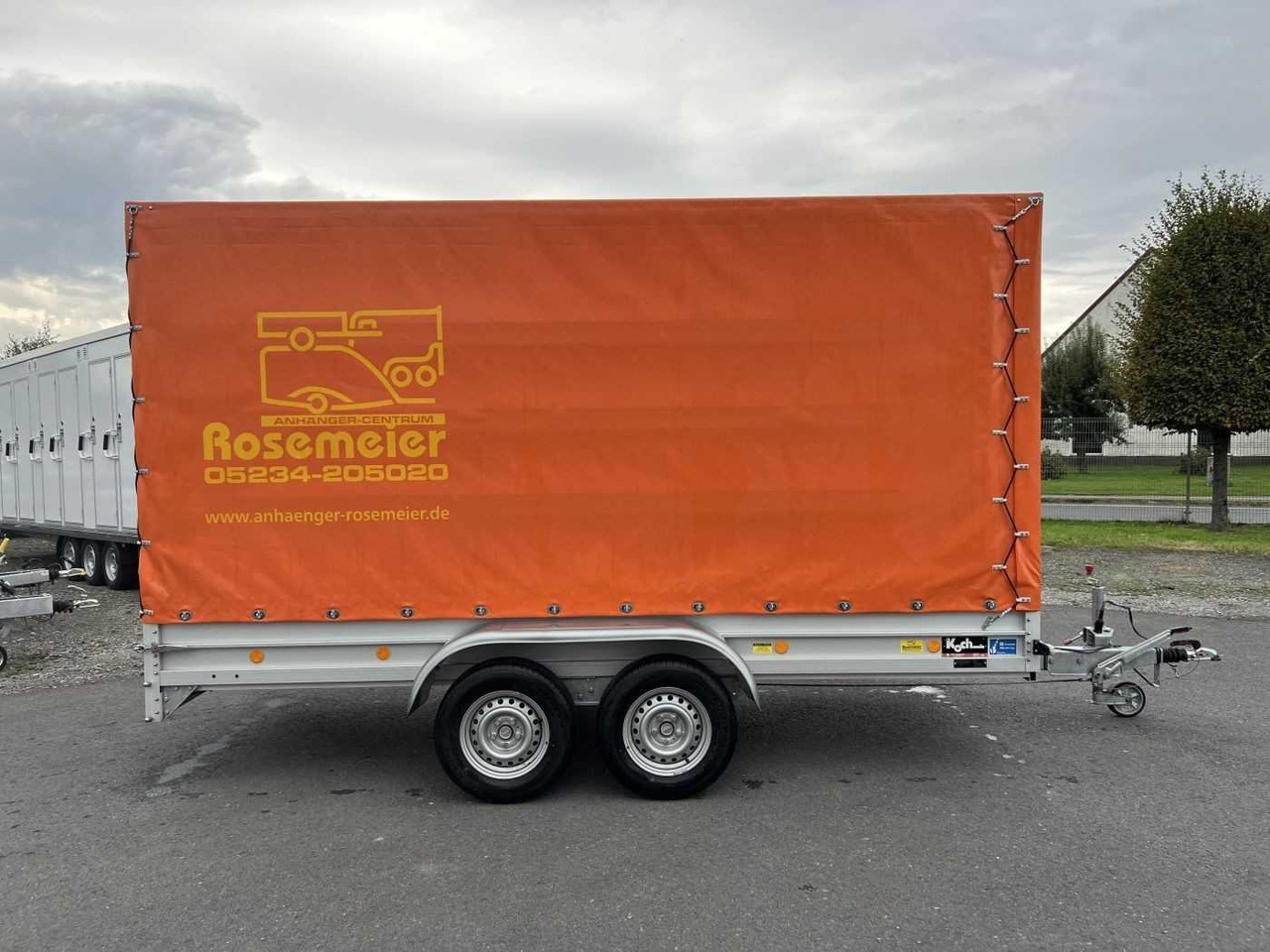 KOCH 150.400.26 Plane Kastenanhänger gebremst - קרון נגרר עם וילונות צד: תמונה 1 KOCH 150.400.26 Plane Kastenanhänger gebremst - קרון נגרר עם וילונות צד: תמונה 1