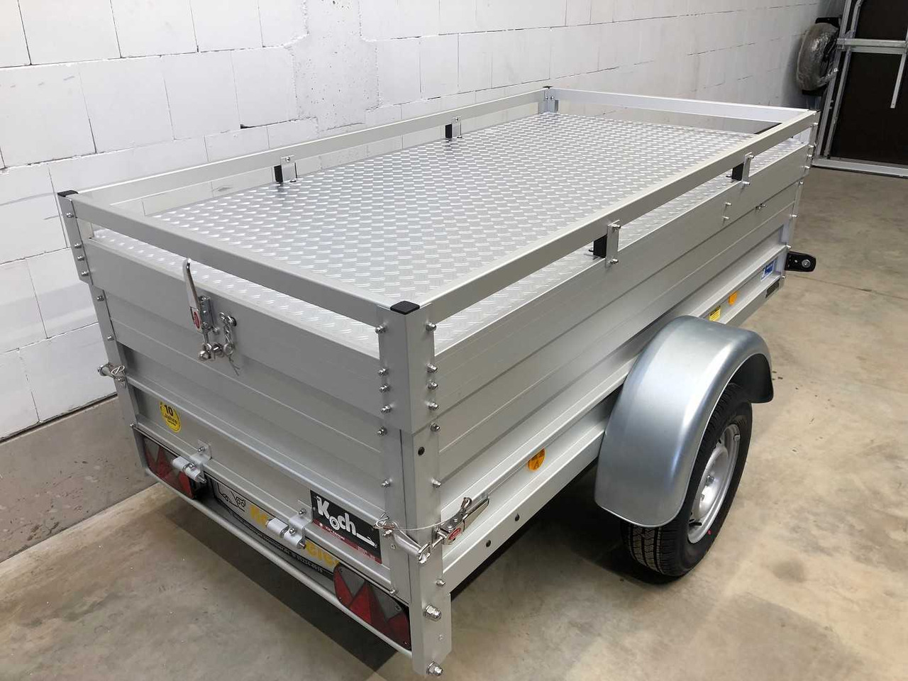 חָדָשׁ קרון נגרר למכונית KOCH U2 mit Deckel Deckelanhänger: תמונה 8