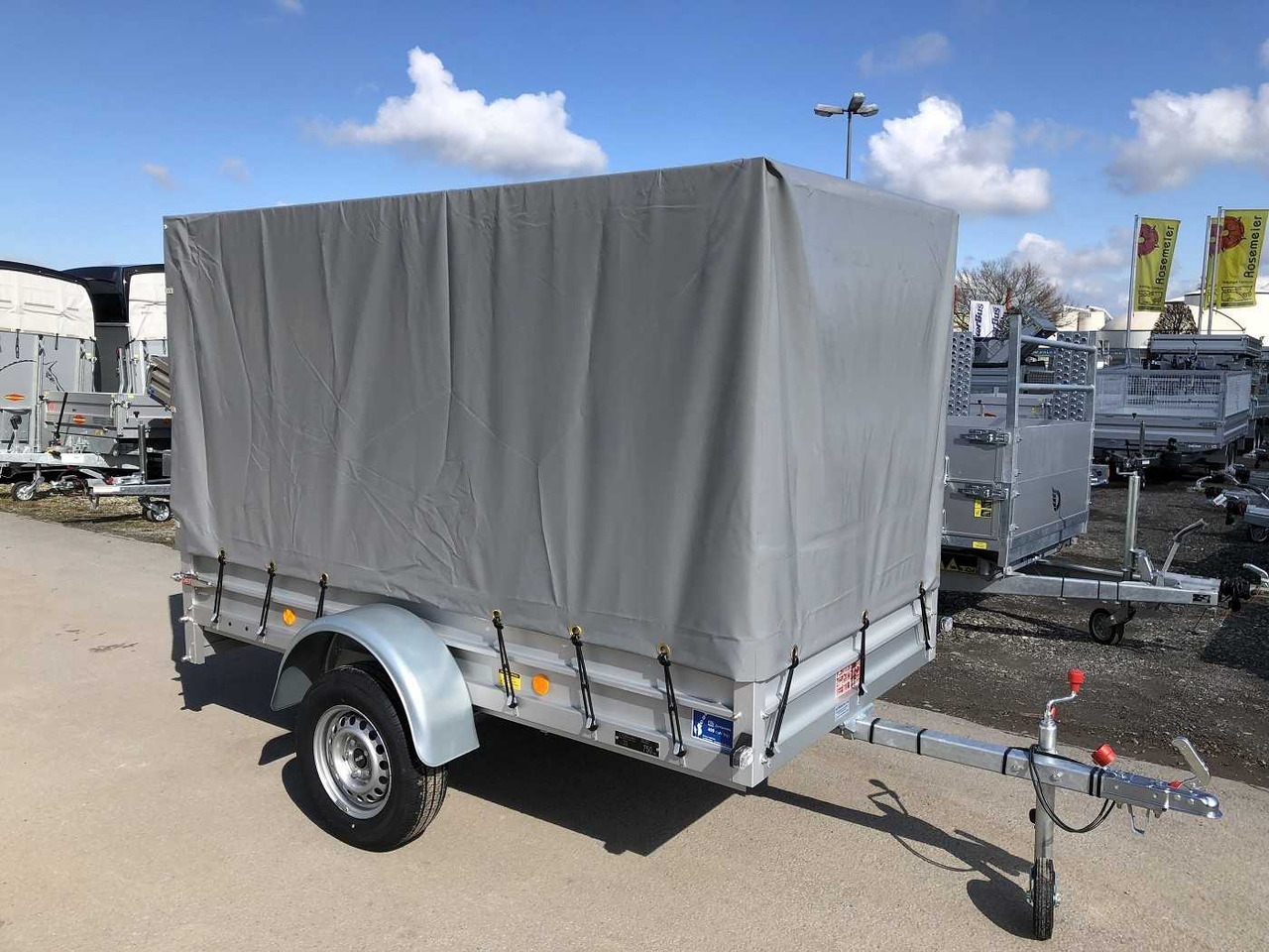 KOCH U4 mit Plane 1500 grau Kastenanhänger ungebremst - קרון נגרר למכונית: תמונה 3 KOCH U4 mit Plane 1500 grau Kastenanhänger ungebremst - קרון נגרר למכונית: תמונה 3