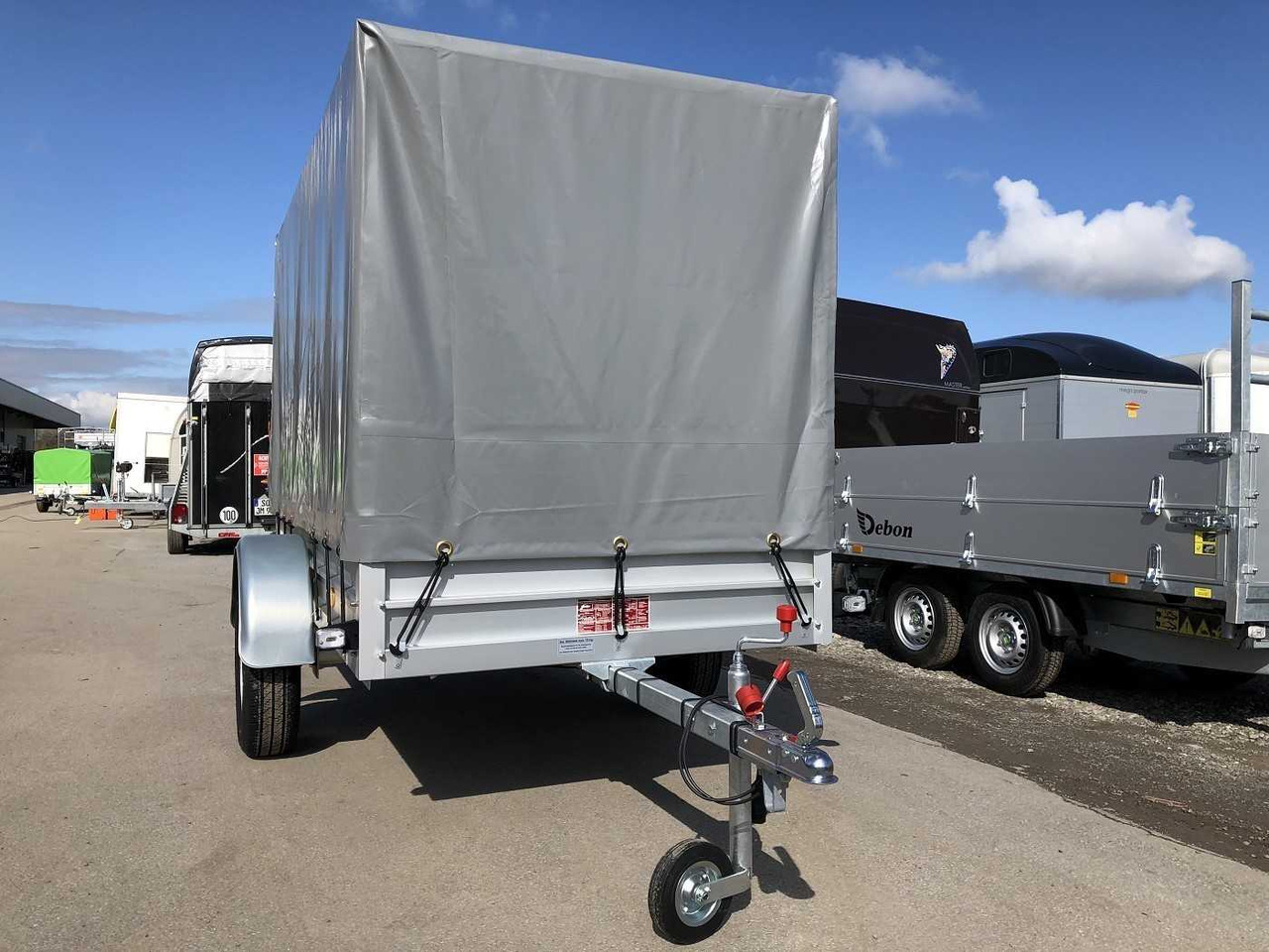 KOCH U4 mit Plane 1500 grau Kastenanhänger ungebremst - קרון נגרר למכונית: תמונה 2 KOCH U4 mit Plane 1500 grau Kastenanhänger ungebremst - קרון נגרר למכונית: תמונה 2