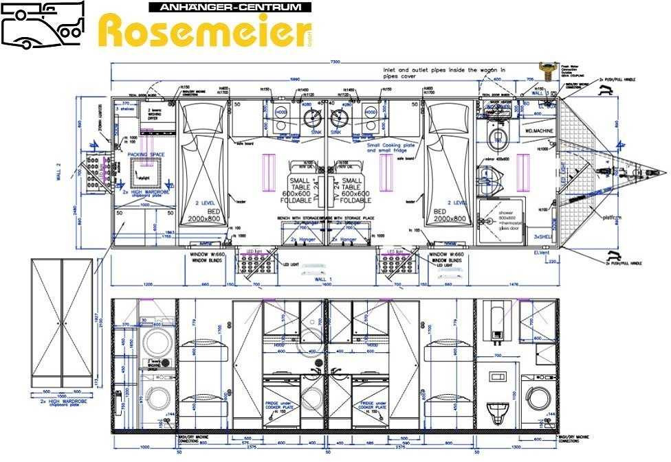 ROSEMEIER EW TA-NO Mannschaftswagen 738 Mannschaftswagen - מכולת בנייה, קרון נגרר: תמונה 2 ROSEMEIER EW TA-NO Mannschaftswagen 738 Mannschaftswagen - מכולת בנייה, קרון נגרר: תמונה 2