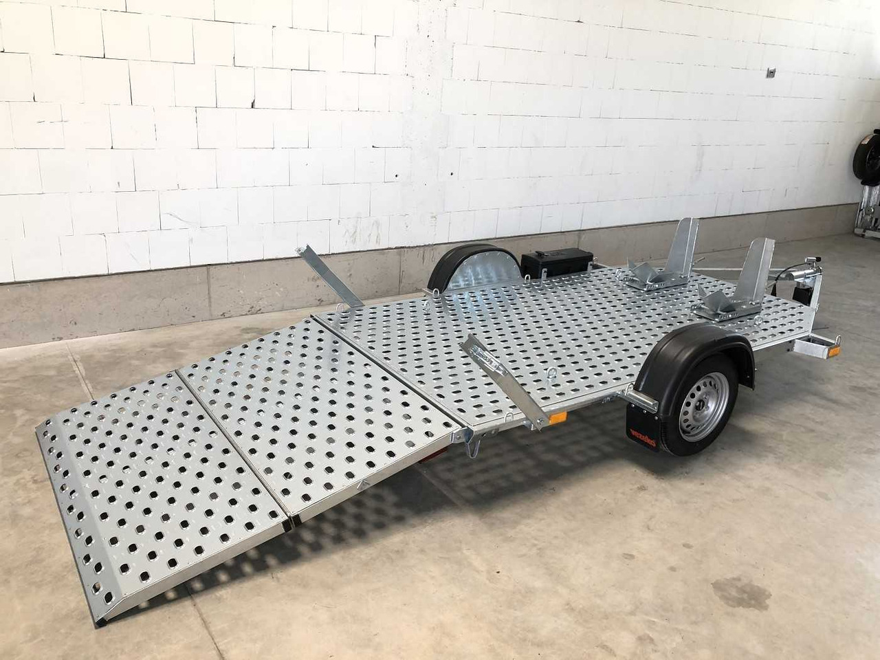 חָדָשׁ נגרר לאופנוע VEZEKO Motovan B 08+Box Motorradanhänger: תמונה 24
