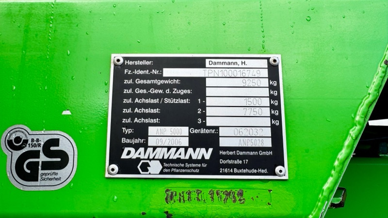 Dammann ANP 5028 ProfiClass mit 30m Gestänge - מרסס: תמונה 2 Dammann ANP 5028 ProfiClass mit 30m Gestänge - מרסס: תמונה 2