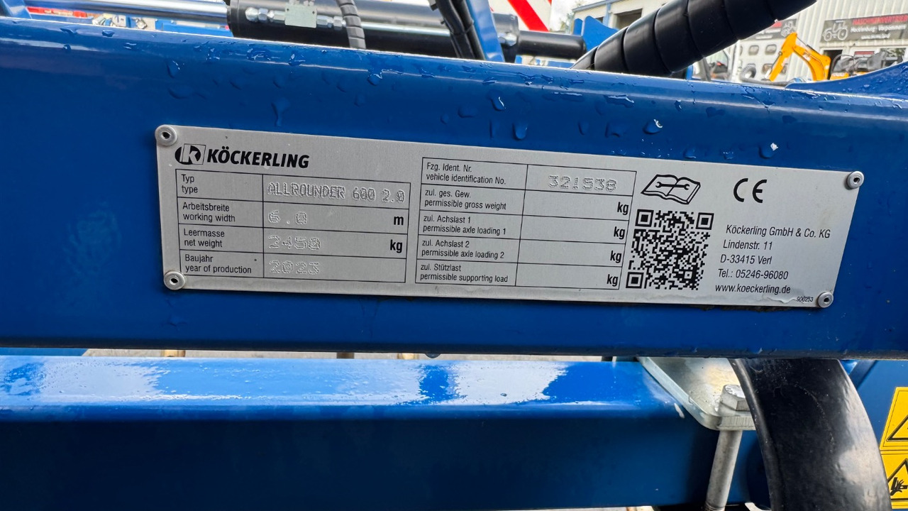 Köckerling Allrounder Classic 600 2.0 Vorführgerät - קלטרת: תמונה 2 Köckerling Allrounder Classic 600 2.0 Vorführgerät - קלטרת: תמונה 2