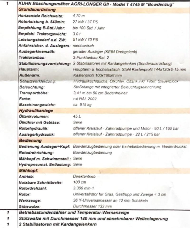 מכסחת זרוע Böschungs-Auslegemäher Kuhn AGRI-LONGER GII: תמונה 7