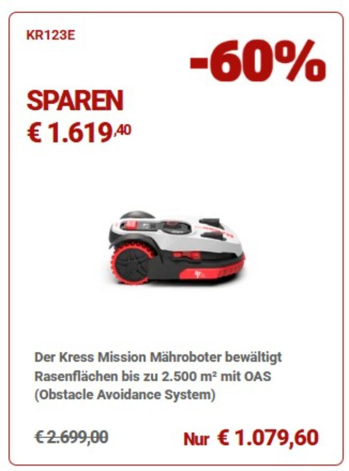 Mähroboter Kress KR123 E - מכסחת גינה: תמונה 1 Mähroboter Kress KR123 E - מכסחת גינה: תמונה 1