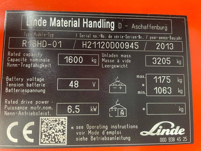 Linde R 16 HD-01 - משאית הגעה: תמונה 4 Linde R 16 HD-01 - משאית הגעה: תמונה 4