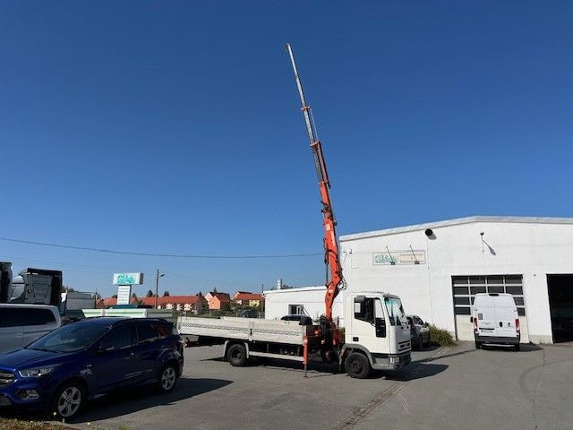 Iveco ML 75 E Pritsche mit Atlas Ladekran 60.1 - משאית צד נופל/ שטוחה, משאית מנוף: תמונה 1 Iveco ML 75 E Pritsche mit Atlas Ladekran 60.1 - משאית צד נופל/ שטוחה, משאית מנוף: תמונה 1