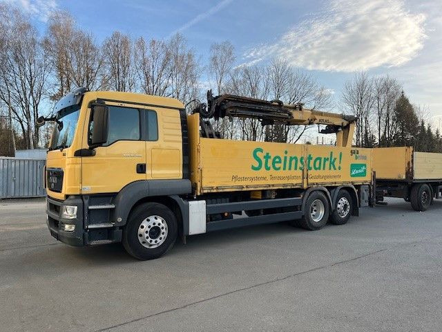 MAN TGS 26.400 Baustoff LKW mit Ladekran Atlas 210.2 MAN TGS 26.400 Baustoff LKW mit Ladekran Atlas 210.2 - משאית מנוף, משאית צד נופל/ שטוחה: תמונה 2 MAN TGS 26.400 Baustoff LKW mit Ladekran Atlas 210.2 MAN TGS 26.400 Baustoff LKW mit Ladekran Atlas 210.2 - משאית מנוף, משאית צד נופל/ שטוחה: תמונה 2