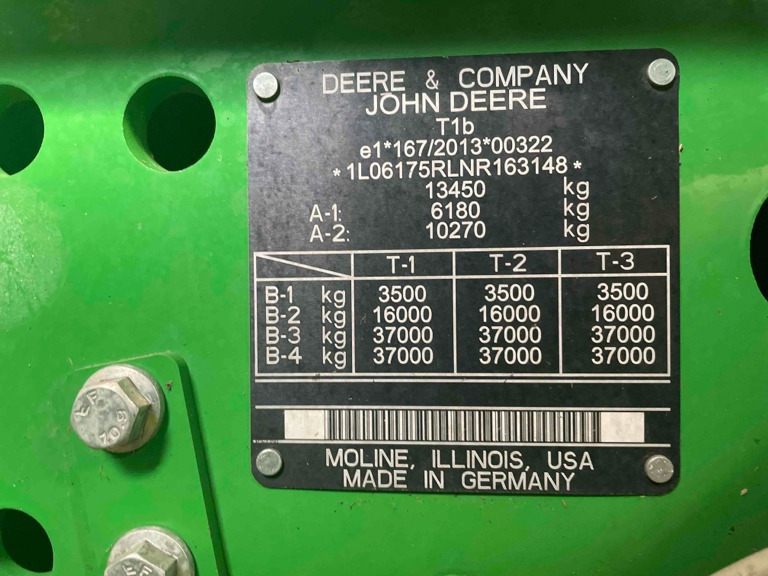 John Deere 6R 175 - טרקטור חקלאי: תמונה 1 John Deere 6R 175 - טרקטור חקלאי: תמונה 1