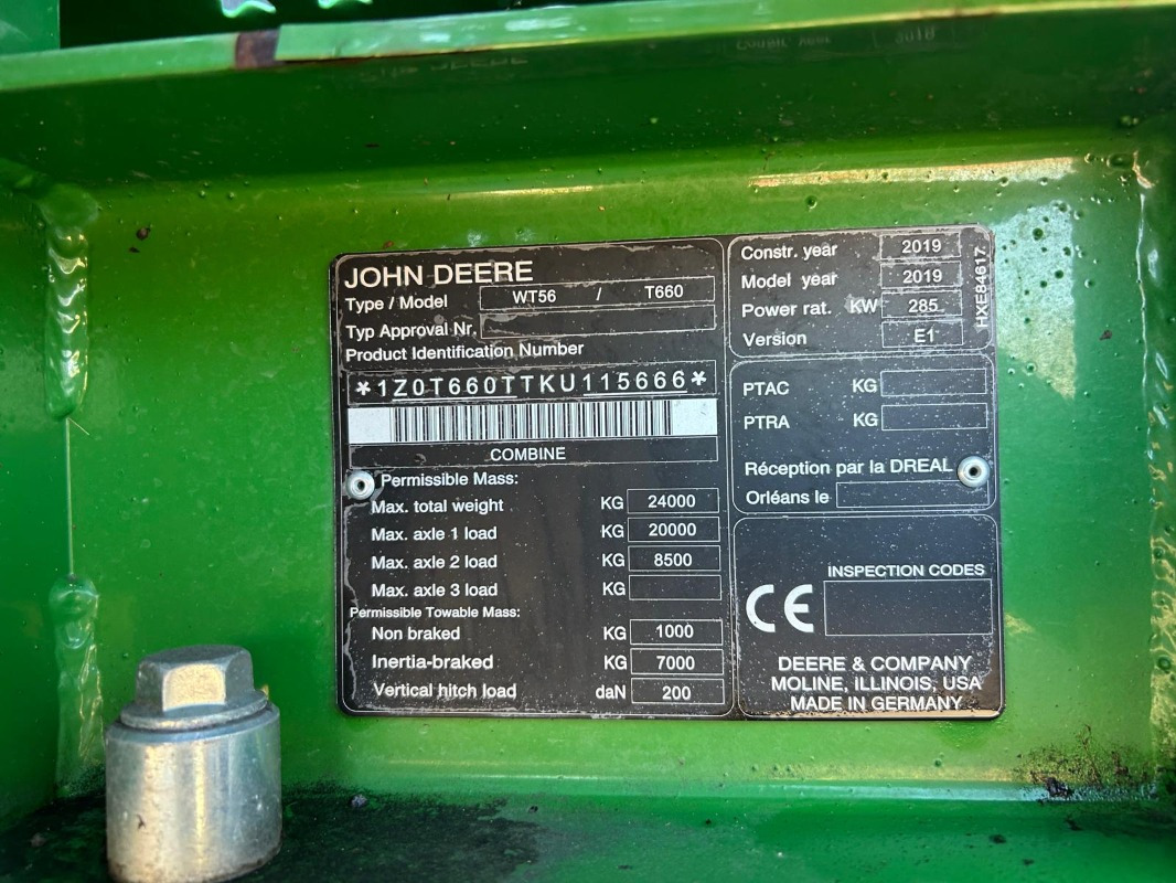 John Deere T660 - מקצרת קומבינה: תמונה 5 John Deere T660 - מקצרת קומבינה: תמונה 5