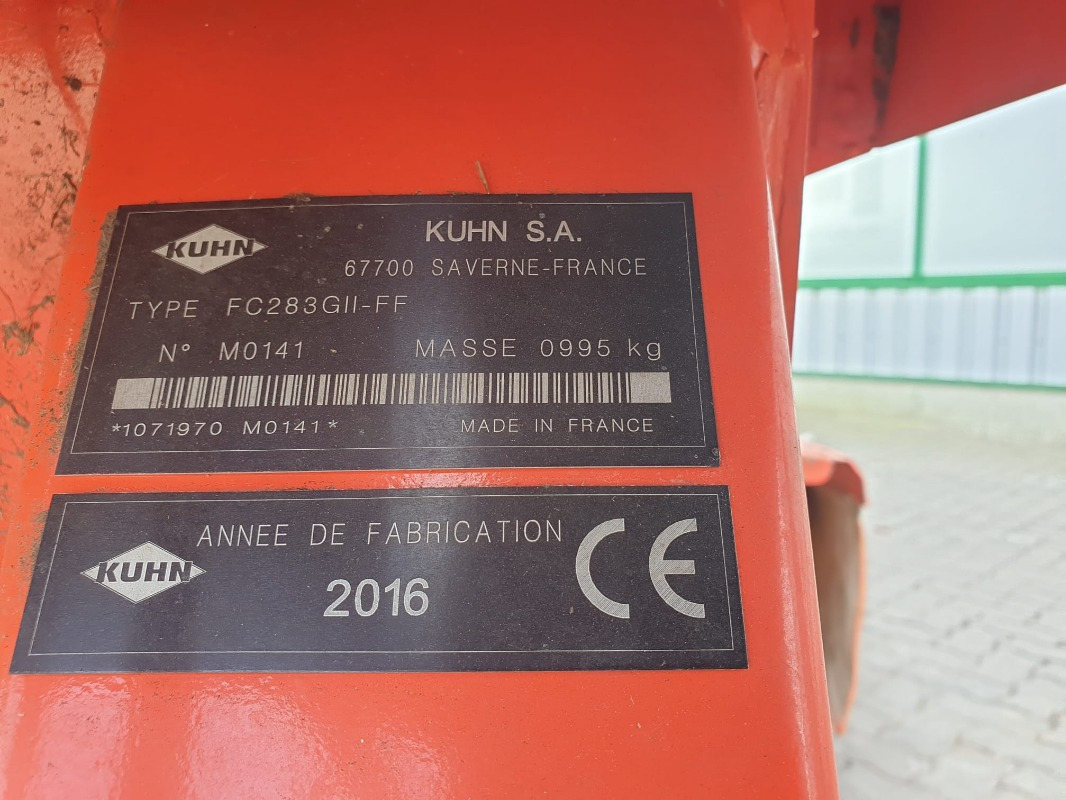 Kuhn FC 283 G-II FF LIFTCONTROL - מכסחה: תמונה 2 Kuhn FC 283 G-II FF LIFTCONTROL - מכסחה: תמונה 2