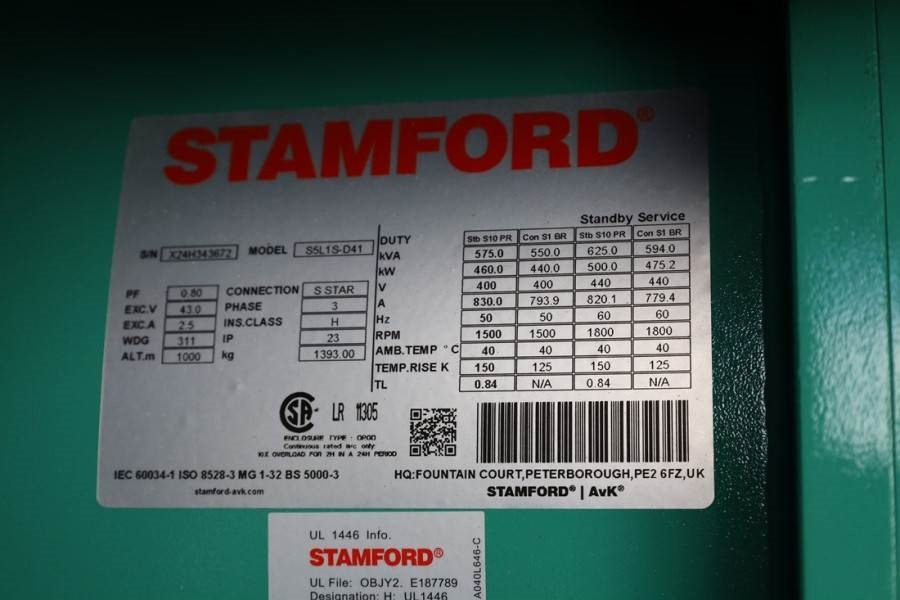 ערכת גנרטורים Cummins C550D5Q Declaration of Conformity, Diesel, 550kVA,: תמונה 6