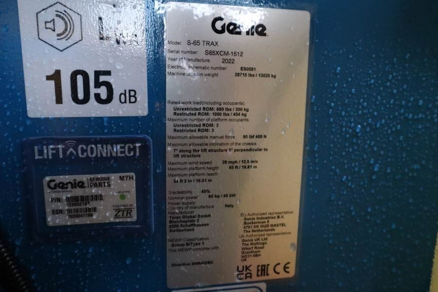 Genie S65XC Trax Valid inspection, *Guarantee! Diesel, 4 - מוט טלסקופי: תמונה 3 Genie S65XC Trax Valid inspection, *Guarantee! Diesel, 4 - מוט טלסקופי: תמונה 3