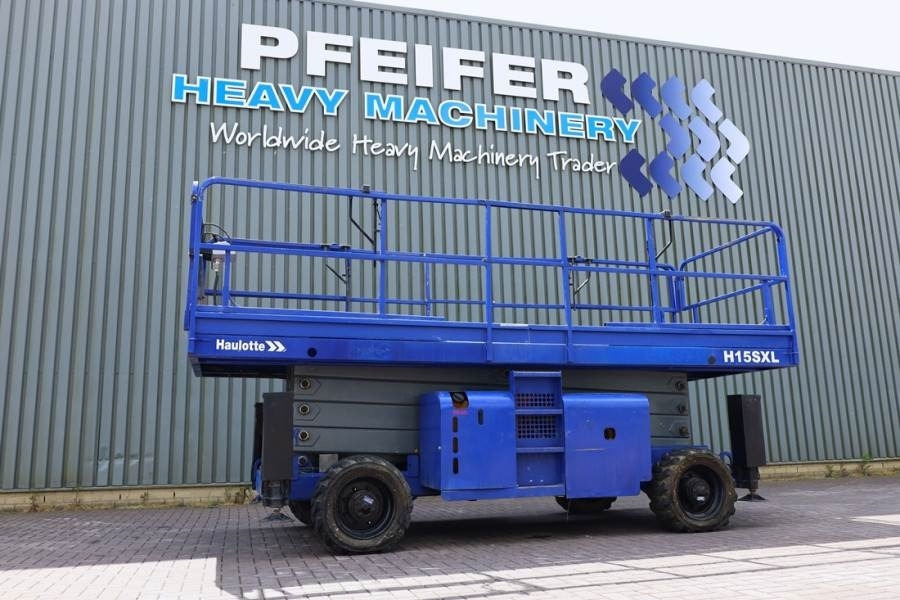 Haulotte H15SXL Diesel, 4x4 Drive, 15m Working Height, 500k  - מעלית מספריים: תמונה 1 Haulotte H15SXL Diesel, 4x4 Drive, 15m Working Height, 500k  - מעלית מספריים: תמונה 1