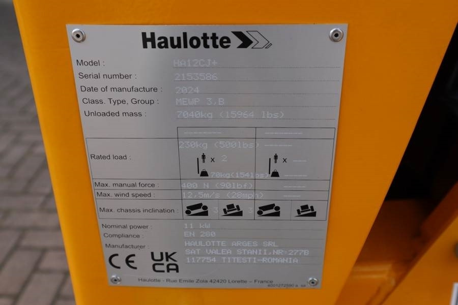 Haulotte HA12CJ+ Valid inspection, *Guarantee! Electric, 12 - זרוע מרפקי: תמונה 4 Haulotte HA12CJ+ Valid inspection, *Guarantee! Electric, 12 - זרוע מרפקי: תמונה 4