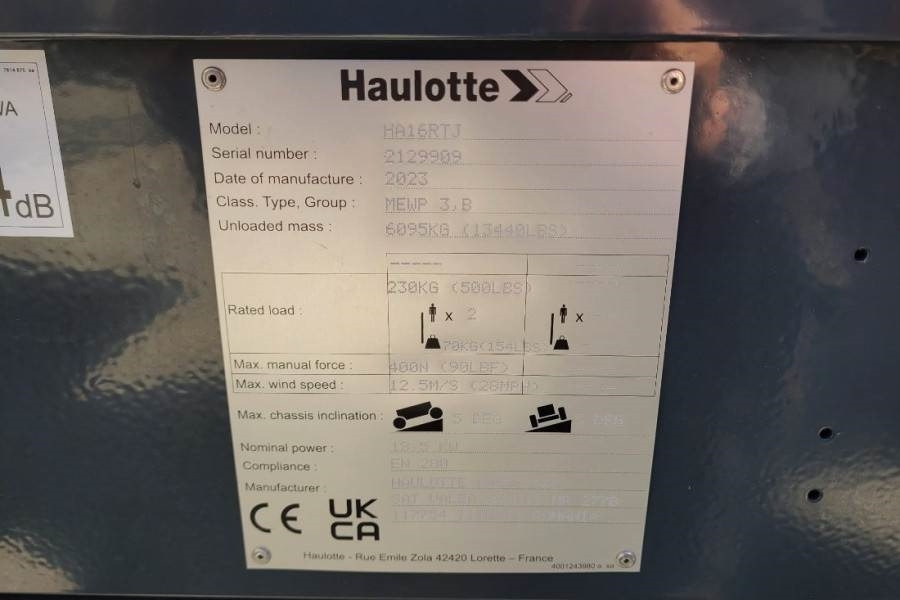 Haulotte HA16RTJ Valid Inspection, *Guarantee! Diesel, 4x4 - זרוע מרפקי: תמונה 3 Haulotte HA16RTJ Valid Inspection, *Guarantee! Diesel, 4x4 - זרוע מרפקי: תמונה 3
