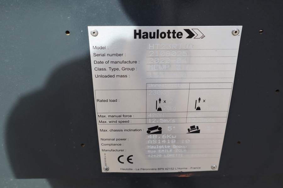 Haulotte HT23RTJ O Valid Inspection, *Guarantee! Diesel, 4x  - מוט טלסקופי: תמונה 5 Haulotte HT23RTJ O Valid Inspection, *Guarantee! Diesel, 4x  - מוט טלסקופי: תמונה 5