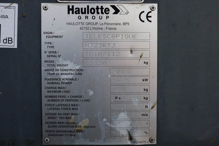 מוט טלסקופי Haulotte HT23RTJ PRO Diesel, 4x4x4 Drive, 22.5 m Working He: תמונה 6