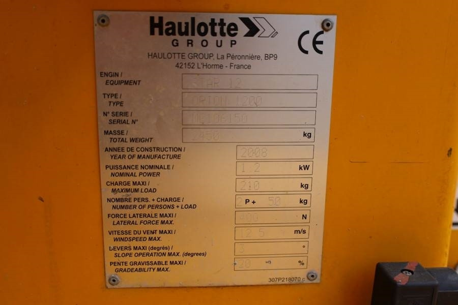 זרוע מרפקי Haulotte STAR 12 Electric, 12m Working Height, 3m Reach, 21: תמונה 6