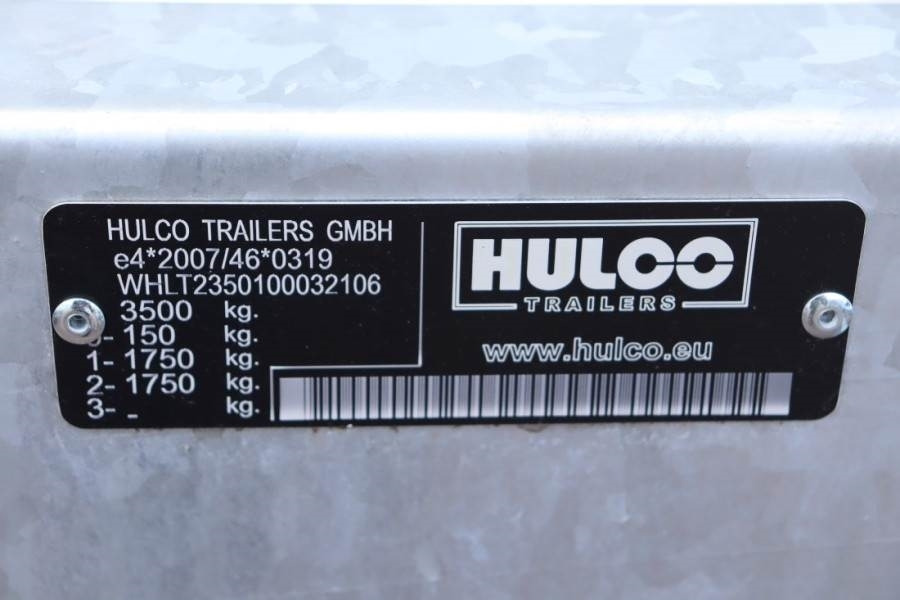 קרון נגרר למכונית Hulco Terrax-2 3500kg 2 Axel Trailer, 2.770 kg Capacity,: תמונה 6