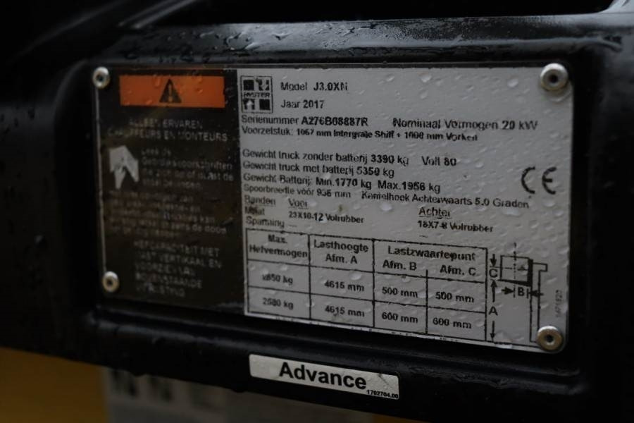 מלגזת סולר Hyster J3.0XN Valid inspection, *Guarantee! 3t Electric F: תמונה 13