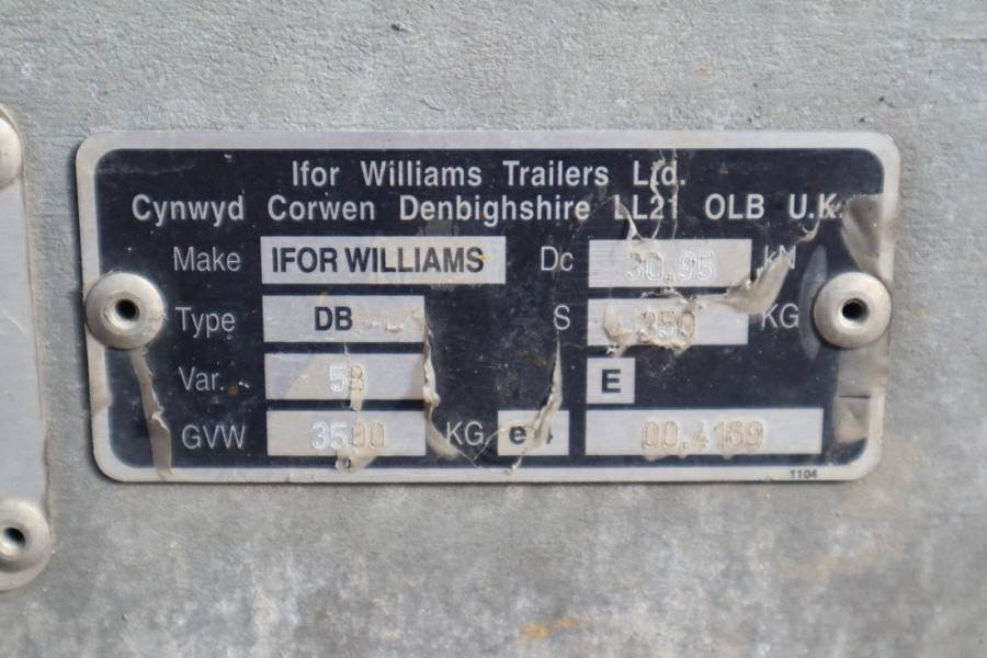 קרון נגרר למכונית Ifor Williams WILLIAM 2HB 2 Axel Trailer, 2.856 kg Capacity, Inc: תמונה 6