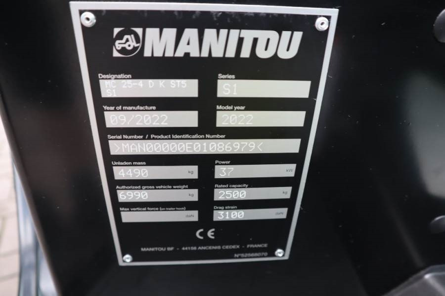 Manitou MC25-4 Valid Inspection, *Guarantee, Diesel, 4x4 D - מלגזת שטח קשה: תמונה 5 Manitou MC25-4 Valid Inspection, *Guarantee, Diesel, 4x4 D - מלגזת שטח קשה: תמונה 5