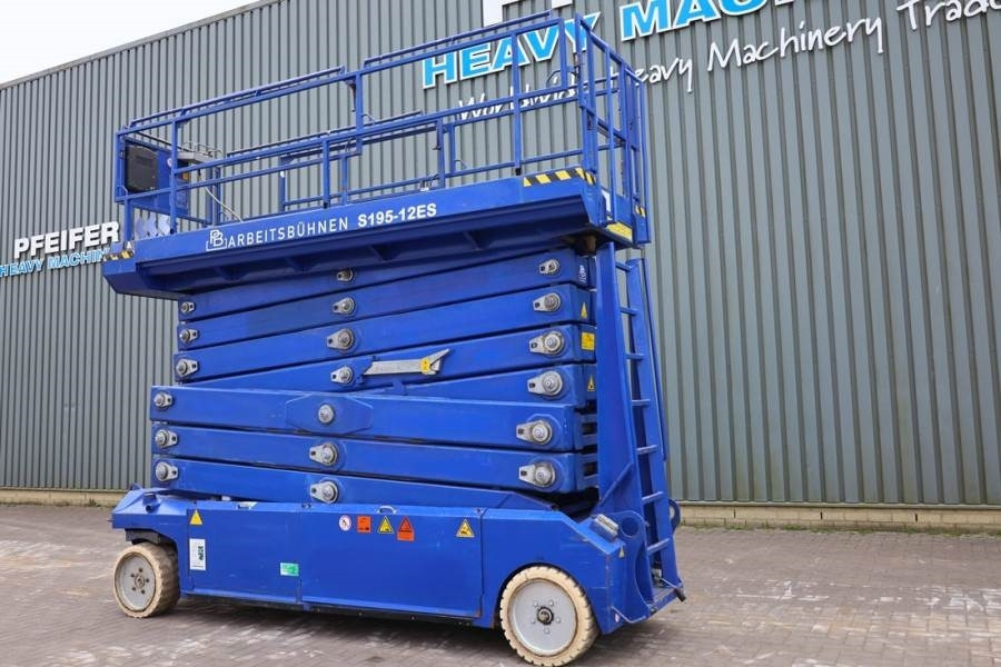 מעלית מספריים PB LIFT S225-12E Electric, 22.5m Working Height, 450k: תמונה 8