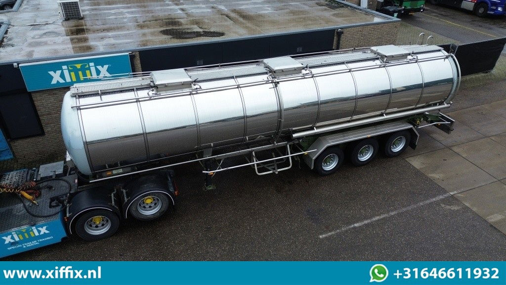 Burg 3-ass. Geisoleerde RVS tank oplegger / Food / 1 Compartiment - סמיטריילר מכל: תמונה 1 Burg 3-ass. Geisoleerde RVS tank oplegger / Food / 1 Compartiment - סמיטריילר מכל: תמונה 1