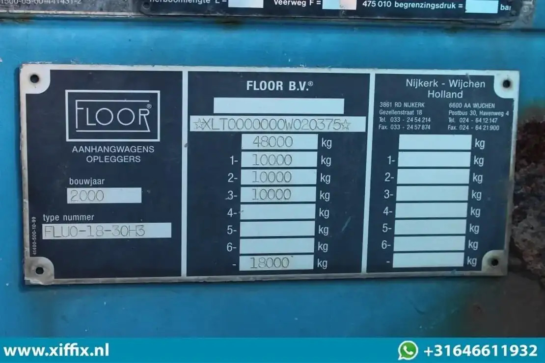 סמיטריילר צד נופל/ שטוח Floor 3-ass. Vlakke uitschuifbare oplegger / 3x gestuurd / 13906: תמונה 10