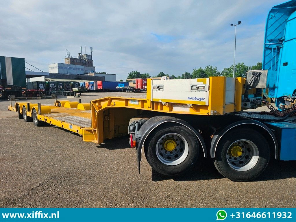 Meusburger 3-ass. Dubbel 2x uitschuifbare dieplader / 275 cm. Breed / Naloop gestuurd - סמיטריילר עם מטען נמוך: תמונה 4 Meusburger 3-ass. Dubbel 2x uitschuifbare dieplader / 275 cm. Breed / Naloop gestuurd - סמיטריילר עם מטען נמוך: תמונה 4