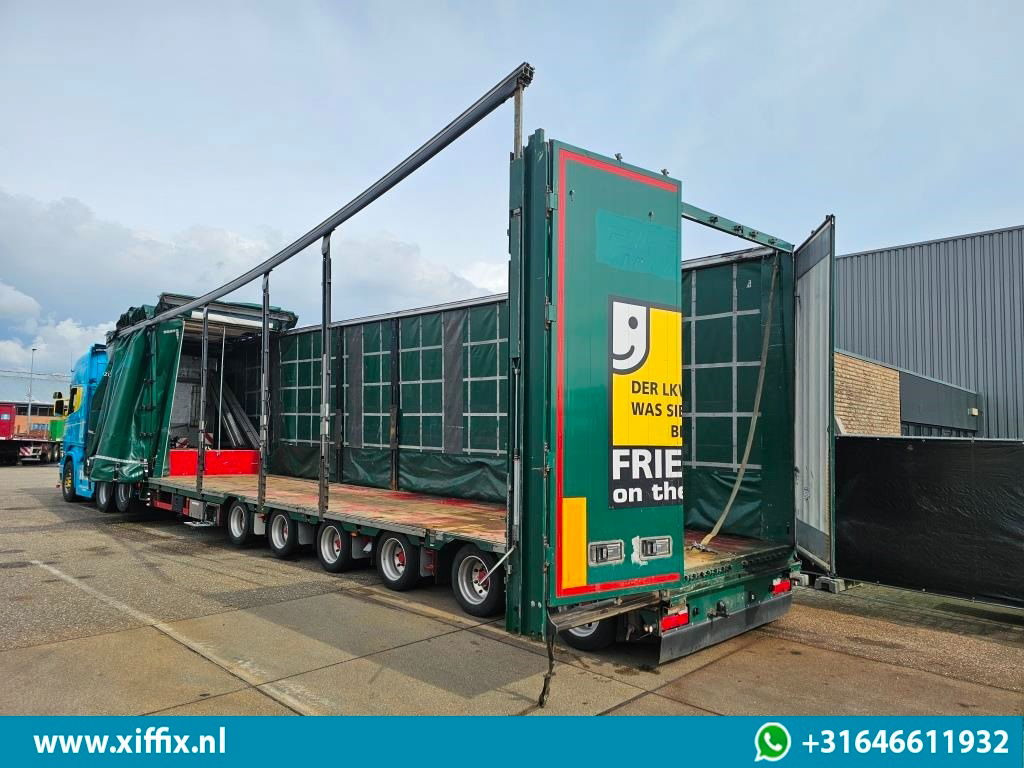 סמיטריילר עם מטען נמוך Meusburger 6-ass. Semi dieplader met elektrische huifopbouw / 3x naloop gestuurd: תמונה 17