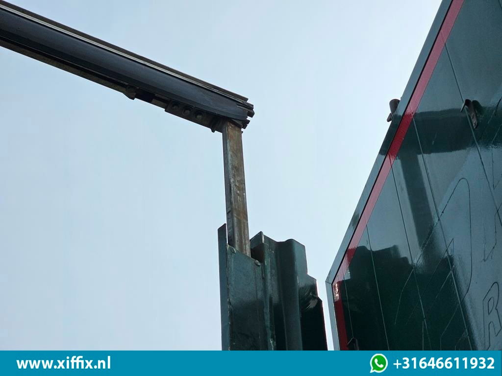 סמיטריילר עם מטען נמוך Meusburger 6-ass. Semi dieplader met elektrische huifopbouw / 3x naloop gestuurd: תמונה 13