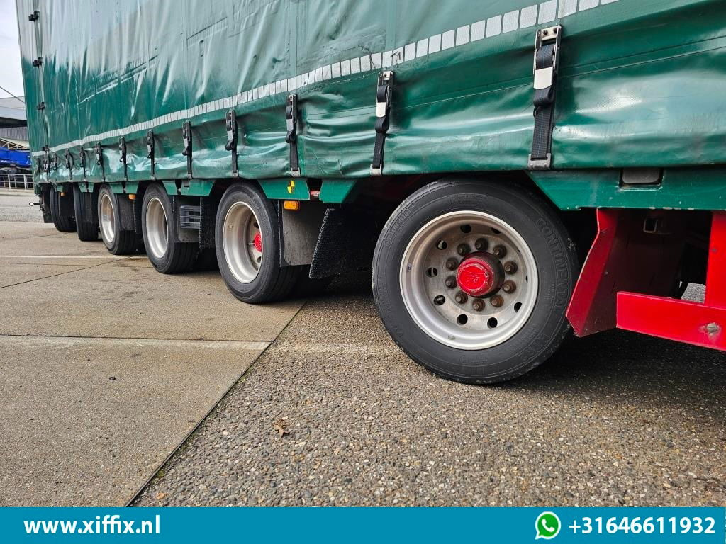 סמיטריילר עם מטען נמוך Meusburger 6-ass. Semi dieplader met elektrische huifopbouw / 3x naloop gestuurd: תמונה 9