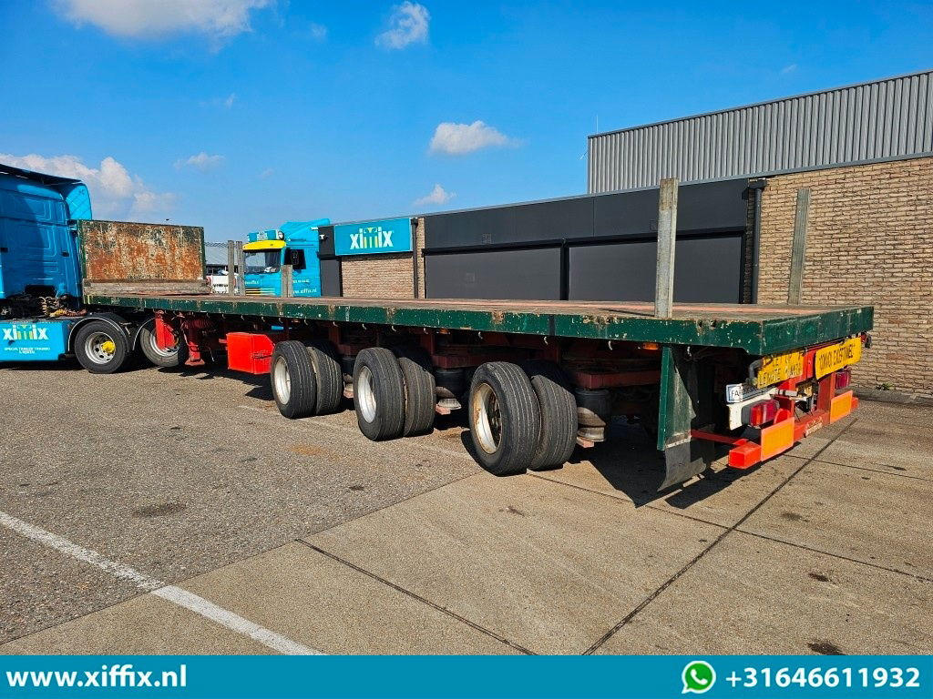 Nooteboom 3-ass. Vlakke dubbel 2x uitschuifbare oplegger / 3x gestuurd - סמיטריילר צד נופל/ שטוח: תמונה 4 Nooteboom 3-ass. Vlakke dubbel 2x uitschuifbare oplegger / 3x gestuurd - סמיטריילר צד נופל/ שטוח: תמונה 4