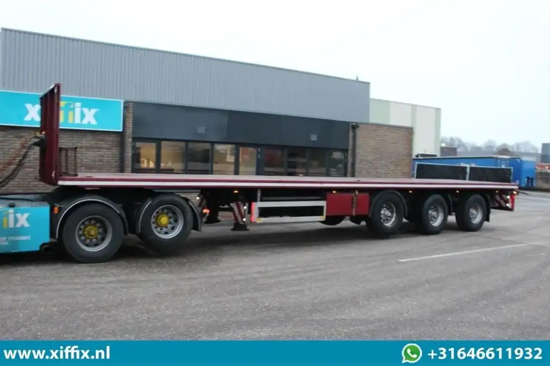 Pacton 3-ass. Vlakke oplegger / 2x gestuurd / 13647 - סמיטריילר צד נופל/ שטוח: תמונה 4 Pacton 3-ass. Vlakke oplegger / 2x gestuurd / 13647 - סמיטריילר צד נופל/ שטוח: תמונה 4