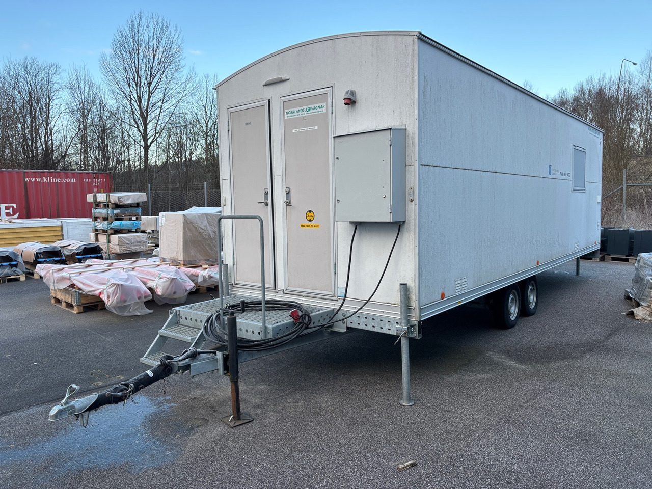 Norrlandsvagnar OMFT3/8-40 - מכולת בנייה, קרון נגרר: תמונה 1 Norrlandsvagnar OMFT3/8-40 - מכולת בנייה, קרון נגרר: תמונה 1