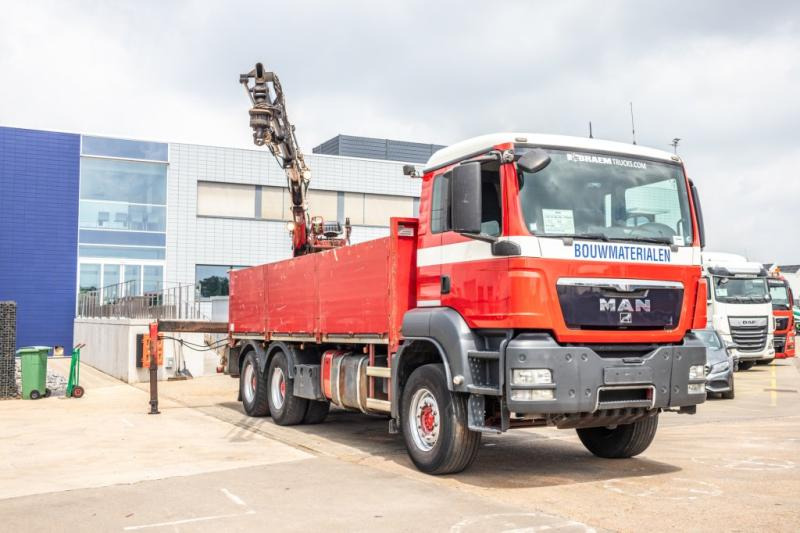 MAN TGS 33.360 BB + KENNIS 16 T/M -3XHYDR. - משאית צד נופל/ שטוחה, משאית מנוף: תמונה 2 MAN TGS 33.360 BB + KENNIS 16 T/M -3XHYDR. - משאית צד נופל/ שטוחה, משאית מנוף: תמונה 2