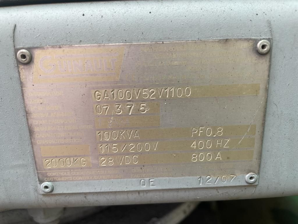 GUINAULT GA 100 - יחידה לאספקת חשמל: תמונה 5 GUINAULT GA 100 - יחידה לאספקת חשמל: תמונה 5
