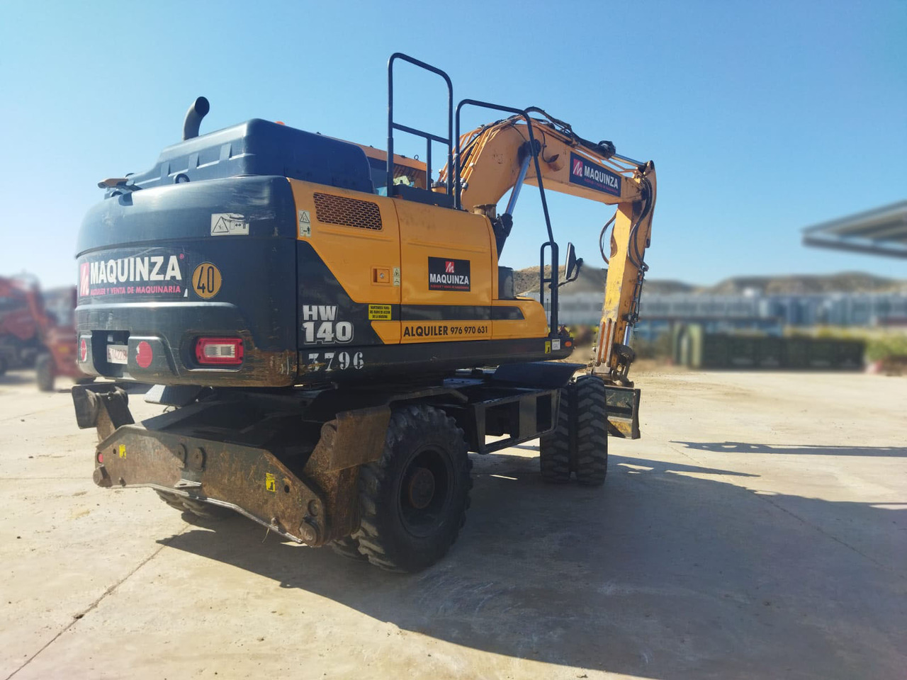 HYUNDAI HW140 - מחפר גלגלים: תמונה 2 HYUNDAI HW140 - מחפר גלגלים: תמונה 2