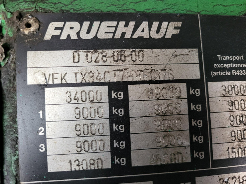 Fruehauf TX34 - סמיטריילר צד נופל/ שטוח: תמונה 2 Fruehauf TX34 - סמיטריילר צד נופל/ שטוח: תמונה 2