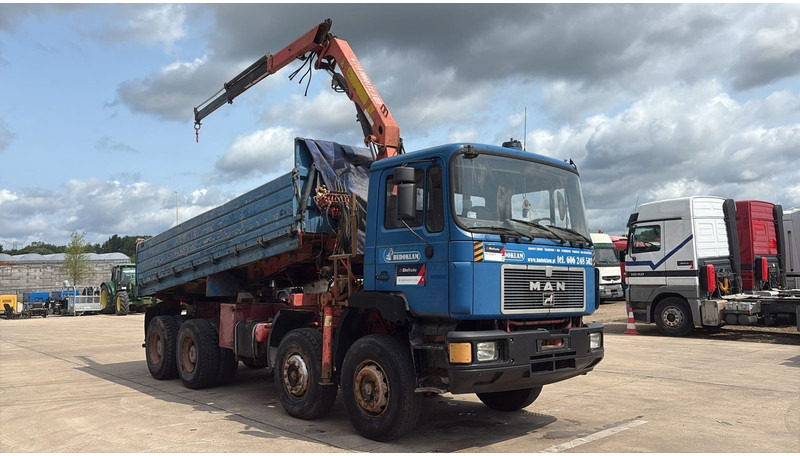MAN 35.362 (6 CYLINDER / MANUAL PUMP / 8X4 / FALFINGER CRANE PK80 / STEEL SUSP.) - מזהיר, משאית מנוף: תמונה 3 MAN 35.362 (6 CYLINDER / MANUAL PUMP / 8X4 / FALFINGER CRANE PK80 / STEEL SUSP.) - מזהיר, משאית מנוף: תמונה 3