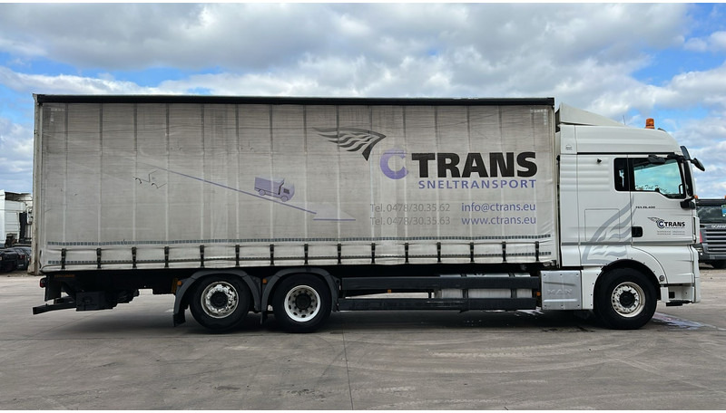 MAN TGX 26.400 (EURO 6 / 6X2 / LIFT / HAYON / BELGIAN TRUCK / GUTE ZUSTAND !! / 8.40 BOX LENGTH) - משאית וילונות צד: תמונה 4 MAN TGX 26.400 (EURO 6 / 6X2 / LIFT / HAYON / BELGIAN TRUCK / GUTE ZUSTAND !! / 8.40 BOX LENGTH) - משאית וילונות צד: תמונה 4