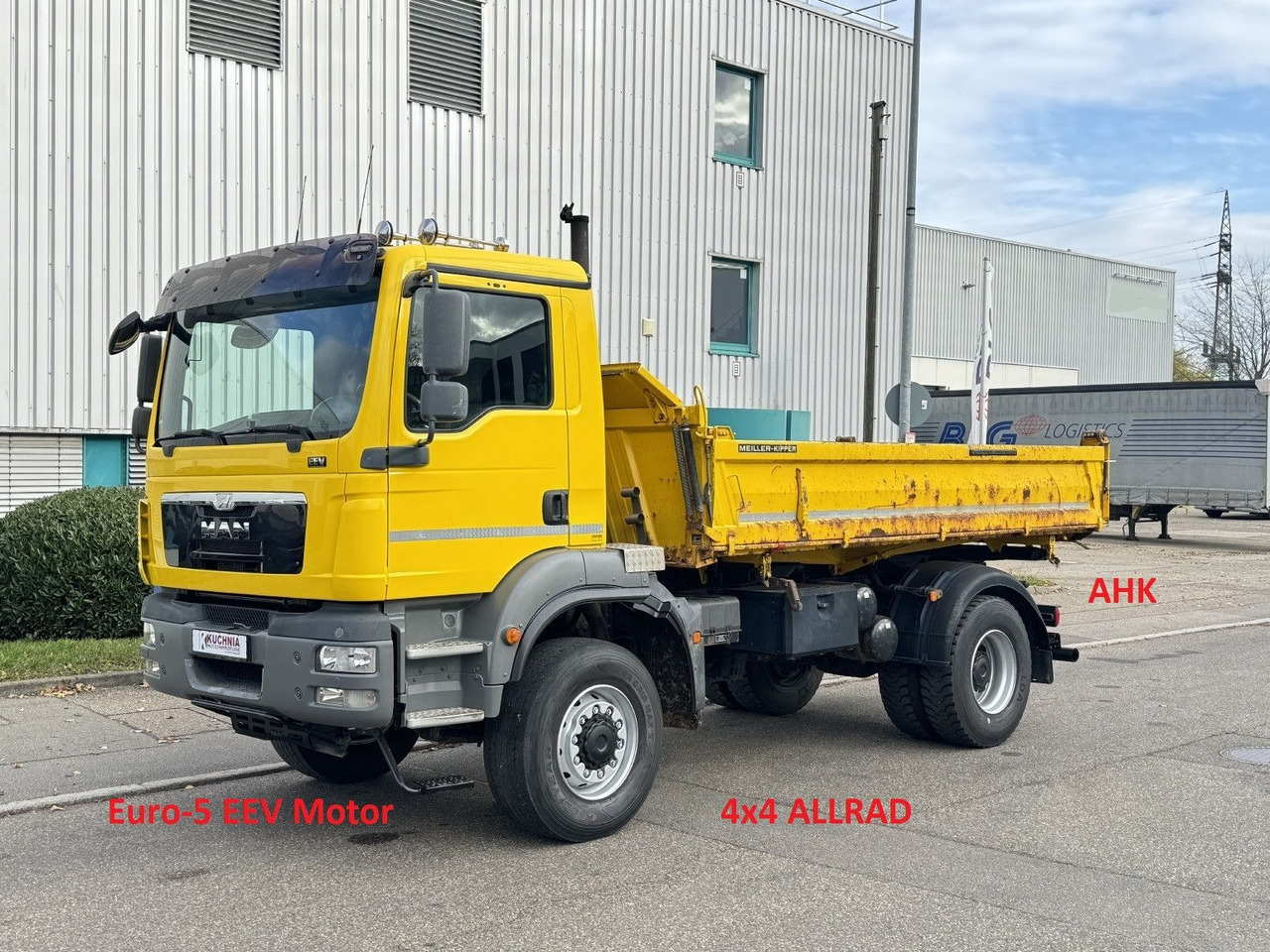 MAN TGM 18.340 4x4 ALLRAD MEILLER 3-S Kipper AHK - מזהיר: תמונה 1 MAN TGM 18.340 4x4 ALLRAD MEILLER 3-S Kipper AHK - מזהיר: תמונה 1