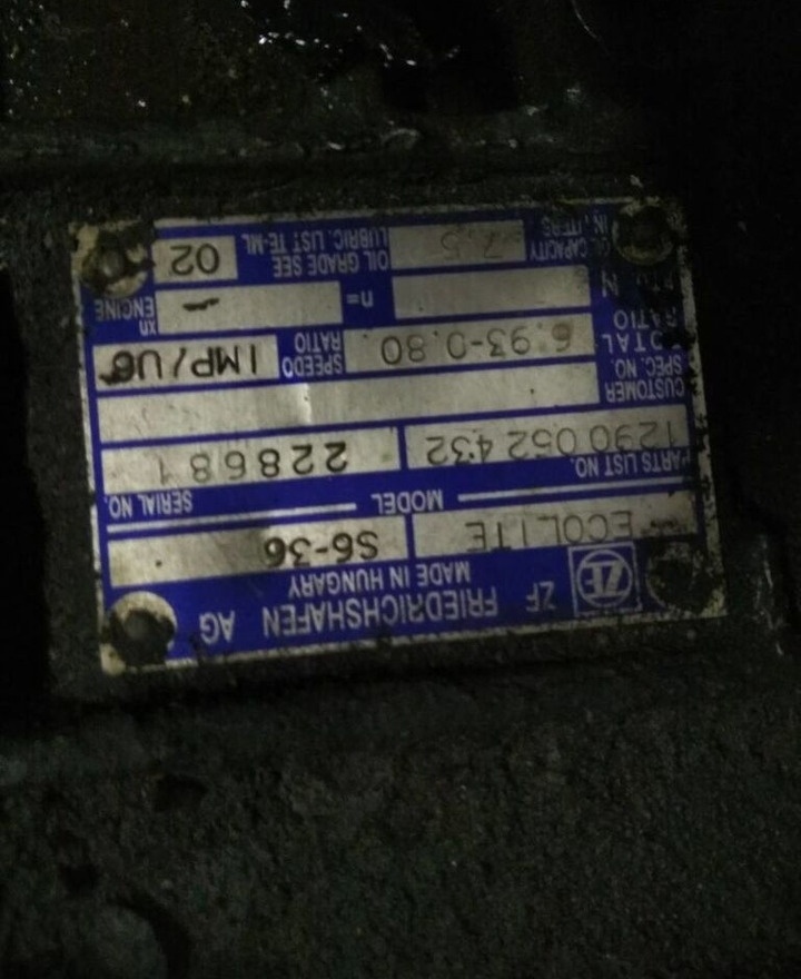 ZF 6S-36, 6S 36 MAN - תיבת הילוכים עבור משאית: תמונה 4 ZF 6S-36, 6S 36 MAN - תיבת הילוכים עבור משאית: תמונה 4