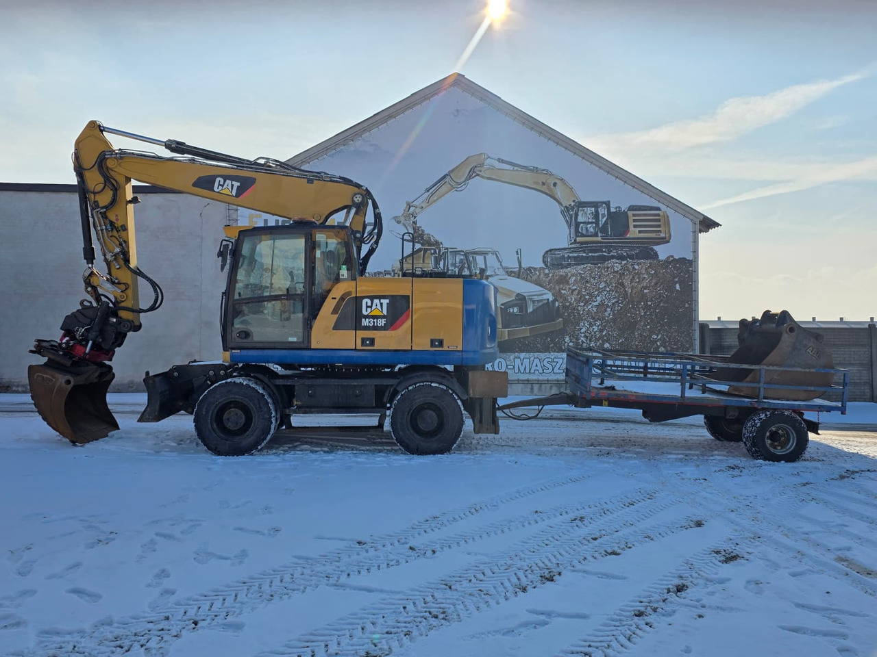 Caterpillar M318F, 2018 ROK, PODPORY + PŁUG, ROTOTILT - מחפר גלגלים: תמונה 1 Caterpillar M318F, 2018 ROK, PODPORY + PŁUG, ROTOTILT - מחפר גלגלים: תמונה 1