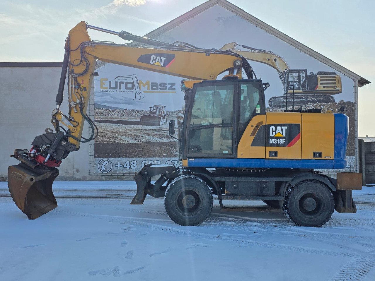 Caterpillar M318F, 2018 ROK, PODPORY + PŁUG, ROTOTILT - מחפר גלגלים: תמונה 2 Caterpillar M318F, 2018 ROK, PODPORY + PŁUG, ROTOTILT - מחפר גלגלים: תמונה 2